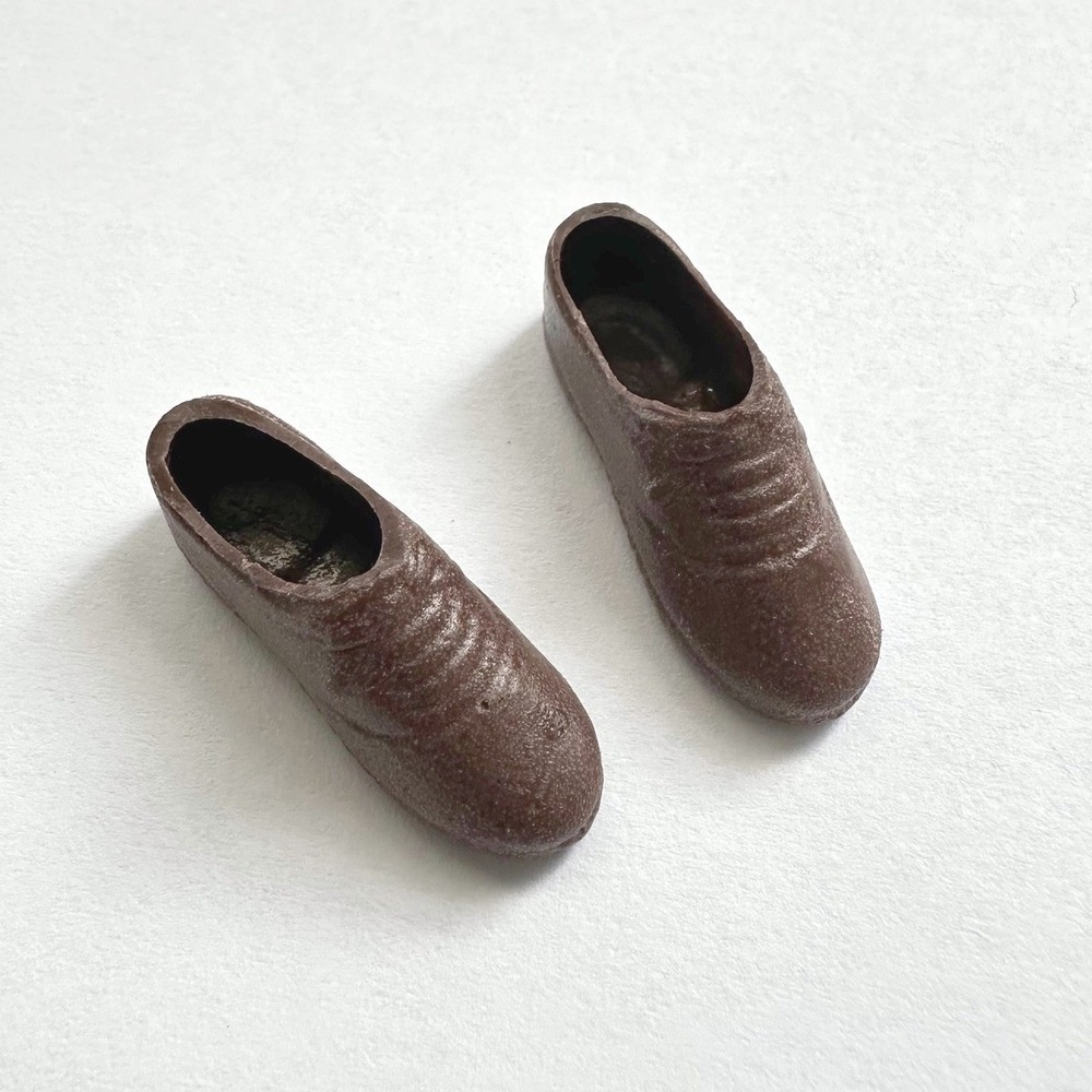 Vintage Squishy Barbie Golf Tennis Shoes Brown